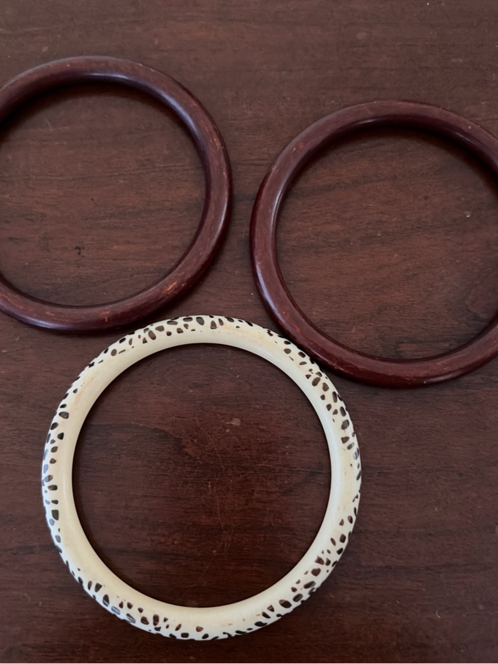 Handcrafted White & Brown Bangle Set - Women Jewelry